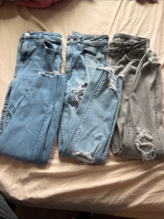 American Eagle Outfitters Denim - American Eagle Outfitters Women’s Skinny Jeans in Light Blue and Gray